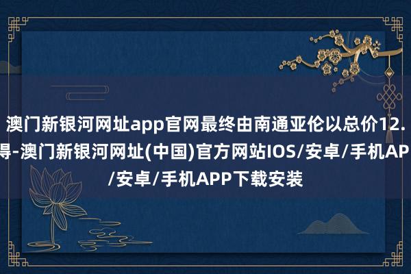 澳门新银河网址app官网最终由南通亚伦以总价12.35亿元竞得-澳门新银河网址(中国)官方网站IOS/安卓/手机APP下载安装