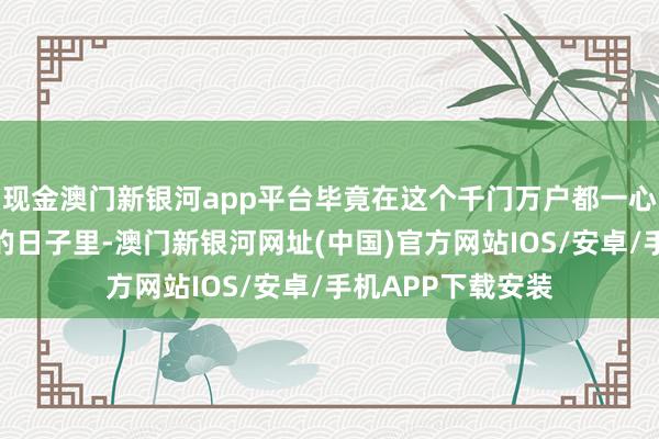 现金澳门新银河app平台毕竟在这个千门万户都一心空想着团圆完满的日子里-澳门新银河网址(中国)官方网站IOS/安卓/手机APP下载安装