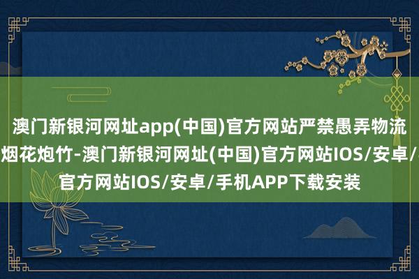 澳门新银河网址app(中国)官方网站严禁愚弄物流、递送渠说念运输烟花炮竹-澳门新银河网址(中国)官方网站IOS/安卓/手机APP下载安装